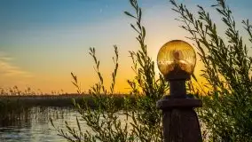 Zachód słońca, Skłodowo i jezioro Mamry - zdjęcie 16