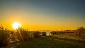 Zachód słońca, Skłodowo i jezioro Mamry - zdjęcie 10