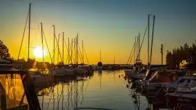 Zachód słońca, Skłodowo i jezioro Mamry - zdjęcie 31