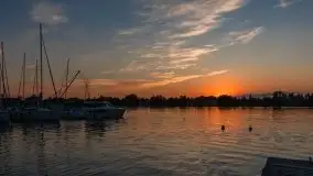 Zachód słońca, Tło dla Mew i Marina Rydzewo - zdjęcie 18