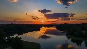 Zachód słońca nad jeziorem Łękuk - zdjęcie 4