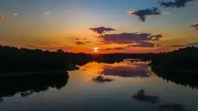 Zachód słońca nad jeziorem Łękuk - zdjęcie 29