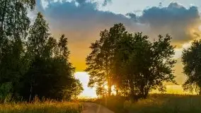 Zachód słońca nad jeziorem Łękuk - zdjęcie 3