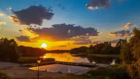 Zachód słońca nad jeziorem Łękuk - zdjęcie 23