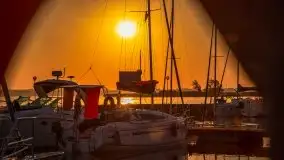 Wschód Słońca, Wilkasy, jezioro Niegocin, sierpień 2020 r. - zdjęcie 44