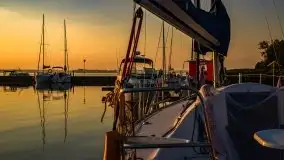 Wschód Słońca, Wilkasy, jezioro Niegocin, sierpień 2020 r. - zdjęcie 41