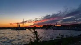 Zachód słońca, Ekomarina Giżycko, sierpień 2020 - zdjęcie 16