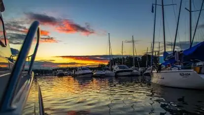 Zachód słońca w ostatni dzień wakacji, sierpień 2020 r.