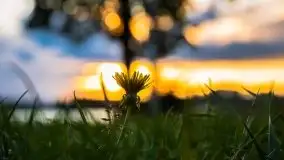 Zachód słońca nad jeziorem Ławki, wrzesień 2020 r. - zdjęcie 2