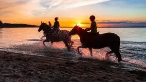 Zachód słońca nad jeziorem Dargin - zdjęcie 1