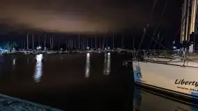 Port AZS Wilkasy skąpany w ciemnościach nocy - zdjęcie 34