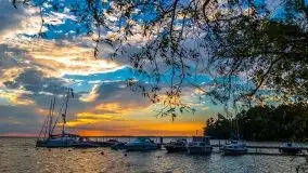 Wrześniowy zachód słońca w porcie Nowy Harsz, jez. Dargin - zdjęcie 18