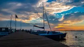 Wrześniowy zachód słońca w porcie Nowy Harsz, jez. Dargin - zdjęcie 21