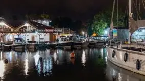 Noc w porcie PTTK Wilkasy nad jeziorem Niegocin - zdjęcie 1