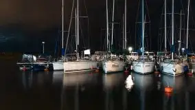 Noc w porcie PTTK Wilkasy nad jeziorem Niegocin - zdjęcie 3