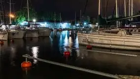 Noc w porcie PTTK Wilkasy nad jeziorem Niegocin - zdjęcie 23