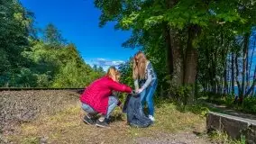 Sprzątanie Świata (Mazur) przez Rotarack Giżycko i Giżycką Grupę Regatową - zdjęcie 29