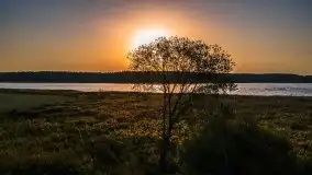 Październikowy wschód słońca nad jeziorem Kruklin - zdjęcie 39