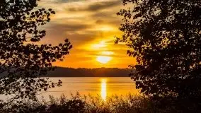 Wschód słońca, okolice i jezioro Kisajno, październik 2020 - zdjęcie 10