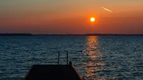 Zachód słońca, jezioro Dargin, przystań Melnik - zdjęcie 12