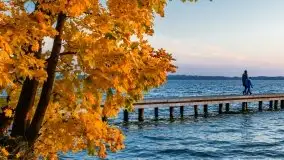 Zachód słońca, jezioro Dargin, przystań Melnik - zdjęcie 29