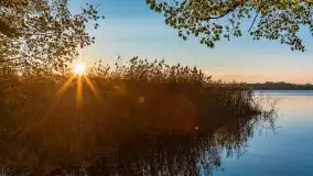 Zachód Słońca nad jeziorem Dobskim, listopad 2020 - zdjęcie 20