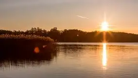 Zachód Słońca nad jeziorem Dobskim, listopad 2020 - zdjęcie 25