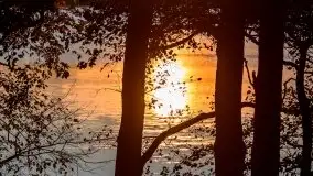 Zachód Słońca nad jeziorem Dobskim, listopad 2020 - zdjęcie 35