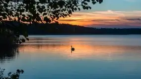 Zachód Słońca nad jeziorem Dobskim, listopad 2020 - zdjęcie 65