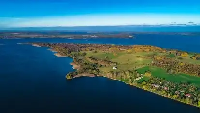 Jesienne jezioro Dobskie, Fuleda i wyspa Heleny, listopad 2020