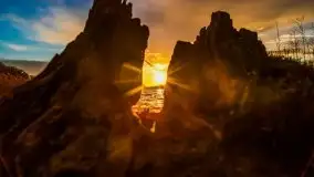 Zachód słońca i resztki jesieni nad jeziorem Ołów - zdjęcie 19