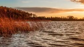 Zachód słońca i resztki jesieni nad jeziorem Ołów - zdjęcie 33