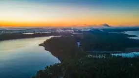 Pierwszy śnieg i wschód słońca nad jeziorem Boczne - zdjęcie 82