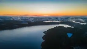 Pierwszy śnieg i wschód słońca nad jeziorem Boczne - zdjęcie 35