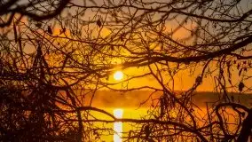 Pierwszy śnieg i wschód słońca nad jeziorem Boczne - zdjęcie 44