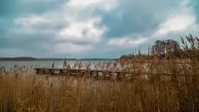 Wschód słońca przy moście Sztynorckim i jeziorze Dargin - zdjęcie 12