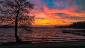 Piękny, grudniowy wschód słońca nad jeziorem Święcajty, 2020 - zdjęcie 21