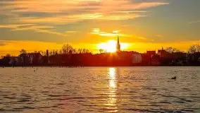 Grudniowy zachód słońca w Kętrzynie, 2020 - zdjęcie 12