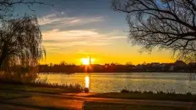 Grudniowy zachód słońca w Kętrzynie, 2020 - zdjęcie 1