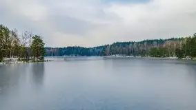 Zima nad jeziorem Wesołek, okolice Rucianej Nidy - zdjęcie 22