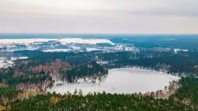 Zima nad jeziorem Wesołek, okolice Rucianej Nidy - zdjęcie 39