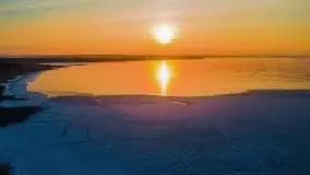 Zimowy wschód słońca nad jeziorem Dargin i... -27 stopni - zdjęcie 30