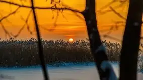 Zimowy wschód słońca nad jeziorem Dargin i... -27 stopni - zdjęcie 62