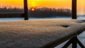 Zimowy wschód słońca nad jeziorem Dargin i... -27 stopni - zdjęcie 71