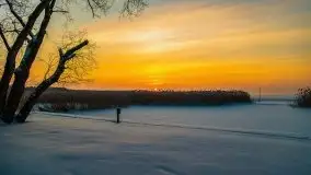 Zimowy wschód słońca nad jeziorem Dargin i... -27 stopni - zdjęcie 50