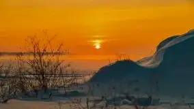 Zimowy wschód słońca nad jeziorem Dargin i... -27 stopni - zdjęcie 69