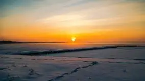 Zimowy wschód słońca nad jeziorem Dargin i... -27 stopni - zdjęcie 86