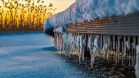 Zimowy wschód słońca nad jeziorem Dargin i... -27 stopni - zdjęcie 107