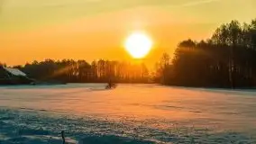 Zimowy wschód słońca nad jeziorem Dargin i... -27 stopni - zdjęcie 110