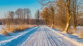 Zimowy wschód słońca nad jeziorem Dargin i... -27 stopni - zdjęcie 20